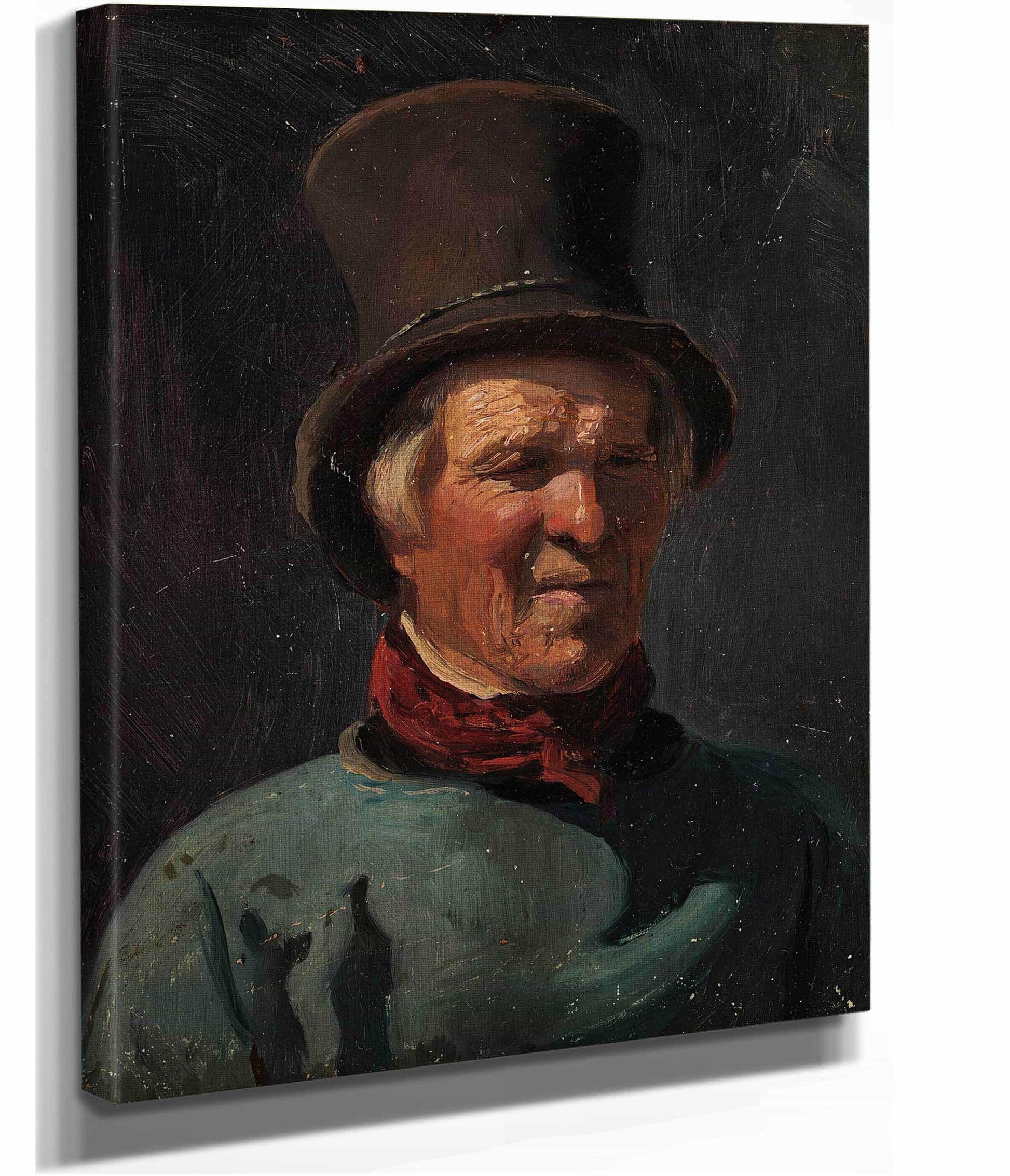 Man With Hat by Adolph Tidemand