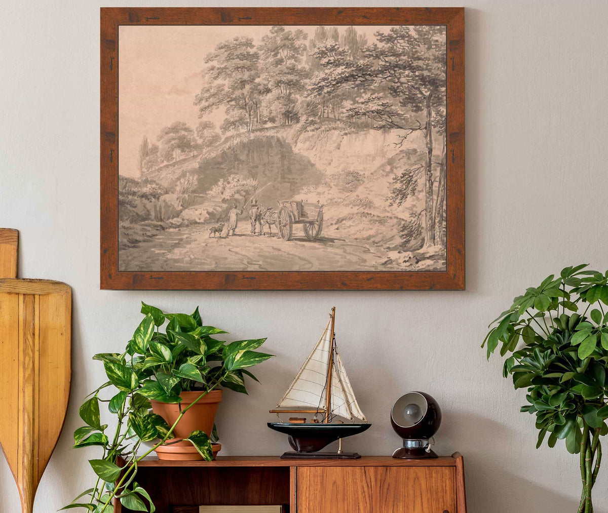 Man With Horse And Cart Entering A Quarry by Joseph Mallord William Turner