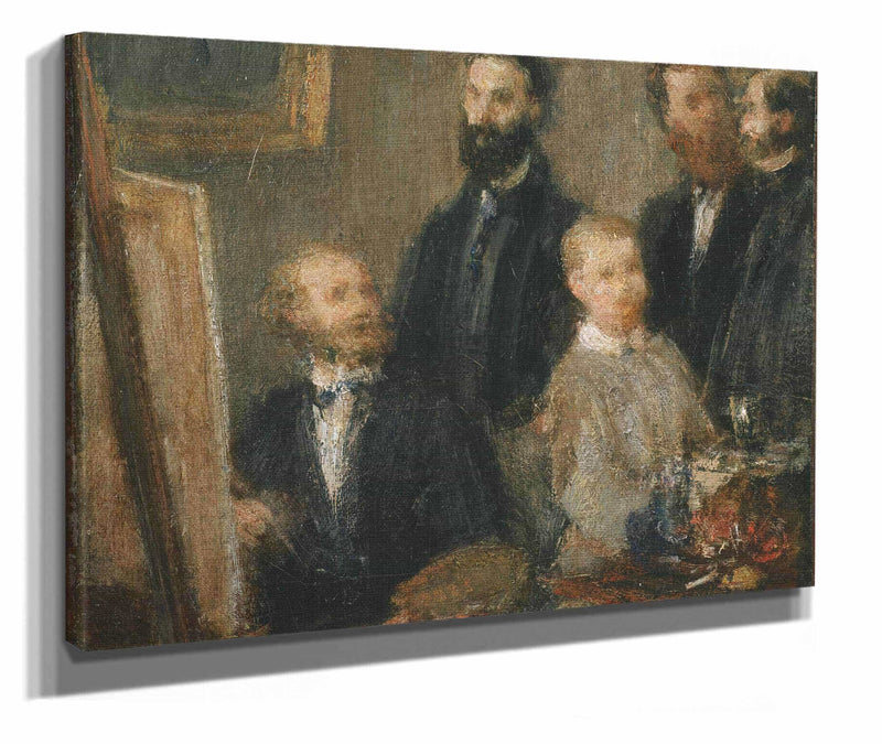Manet In His Studio by Henri Fantin Latour