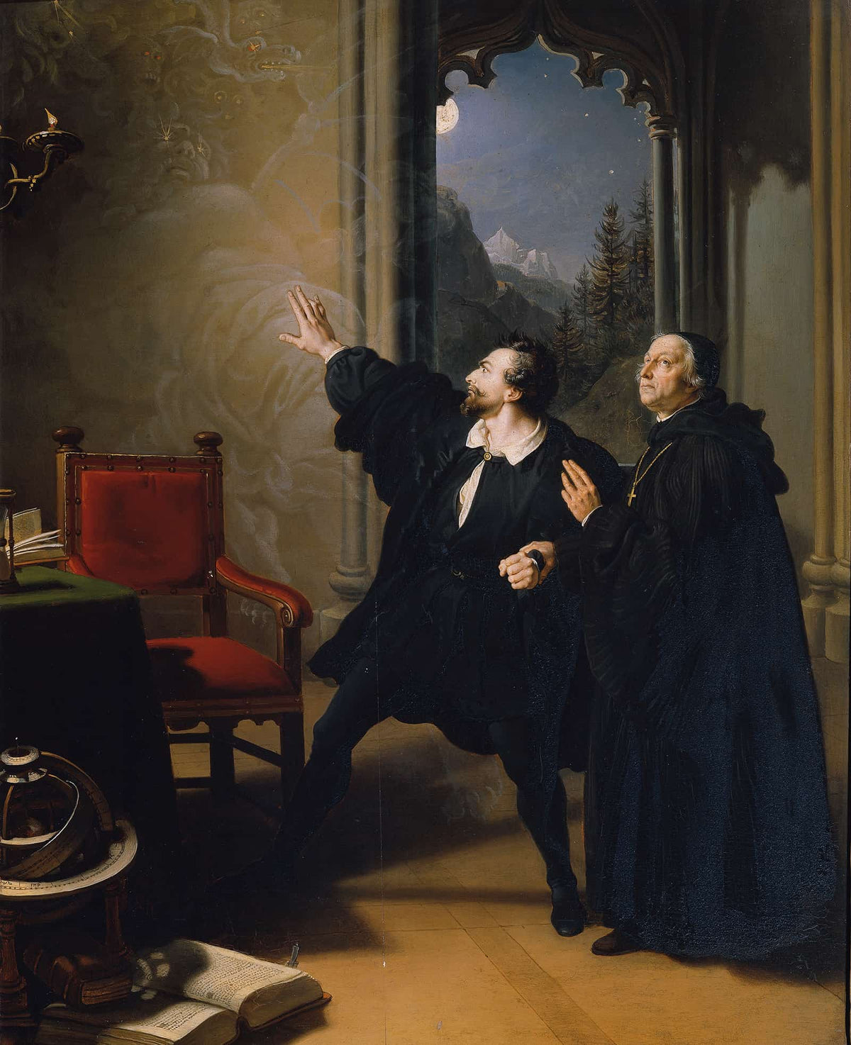 Manfreds Sterbestunde by Johann Peter Krafft