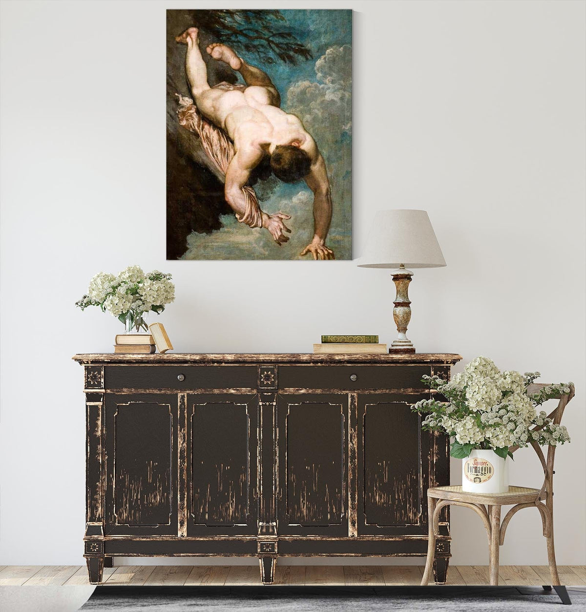 Manlius Hurled From The Rock by William Etty