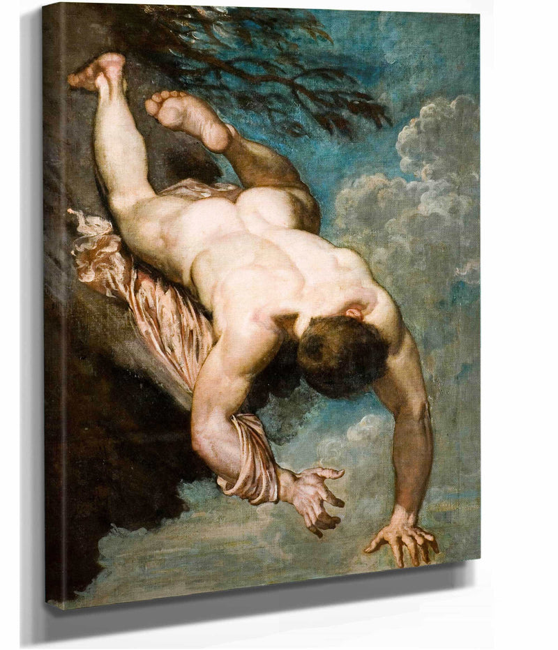 Manlius Hurled From The Rock by William Etty