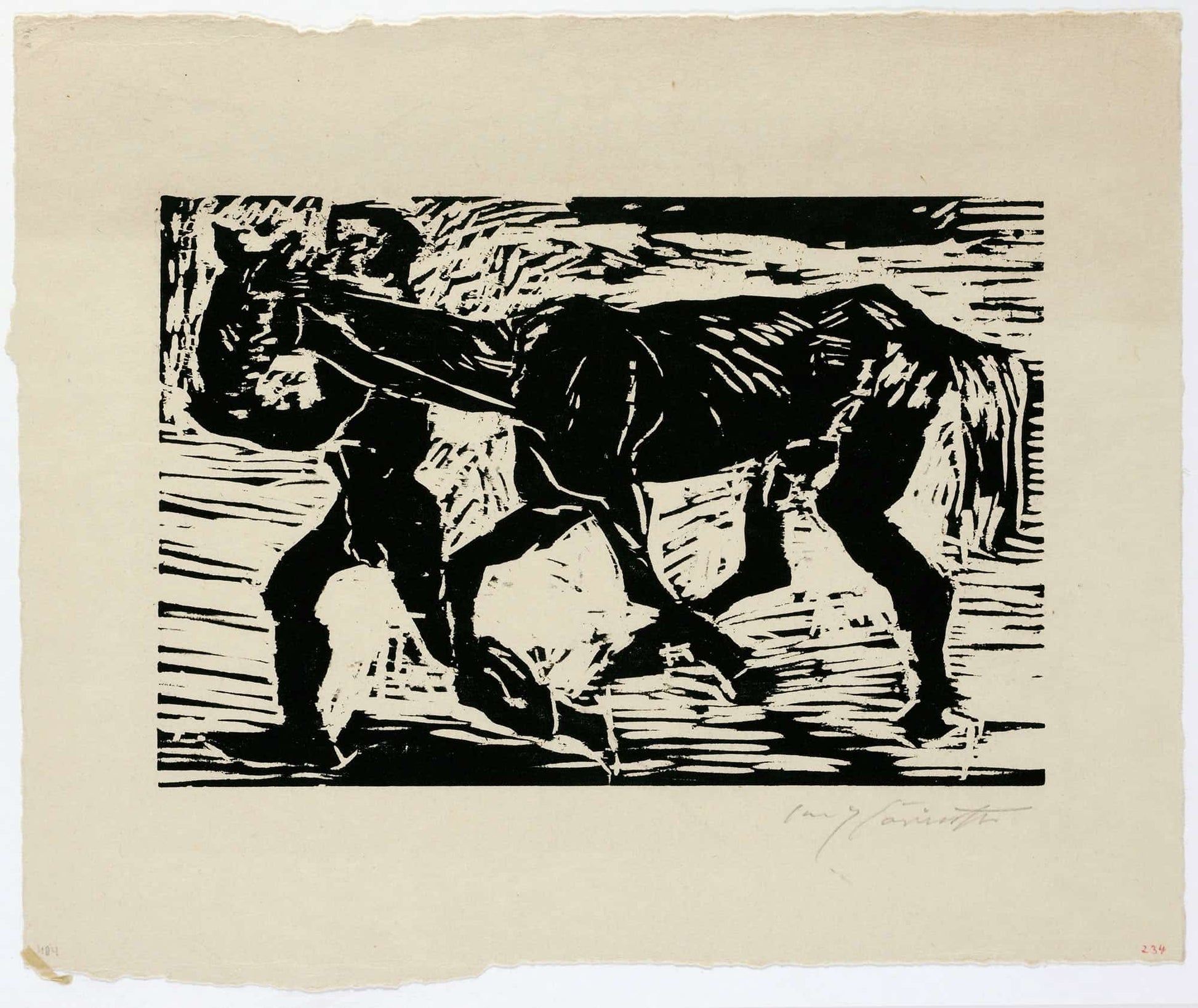 Mann Und Pferd by Lovis Corinth