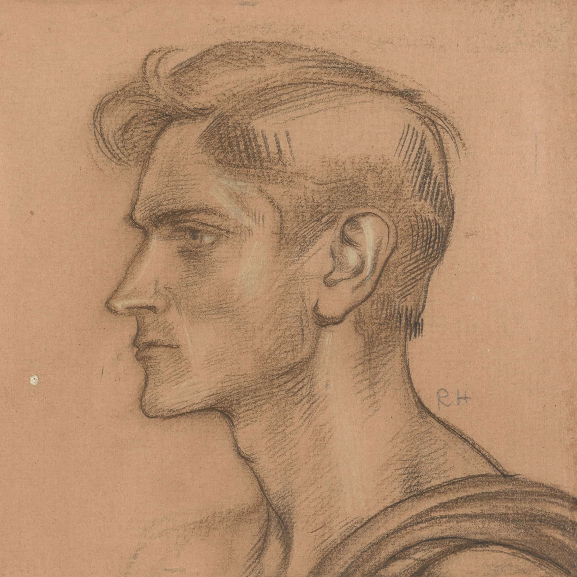 Mannenkop Van Opzij  by Richard Nicolaus Roland Holst