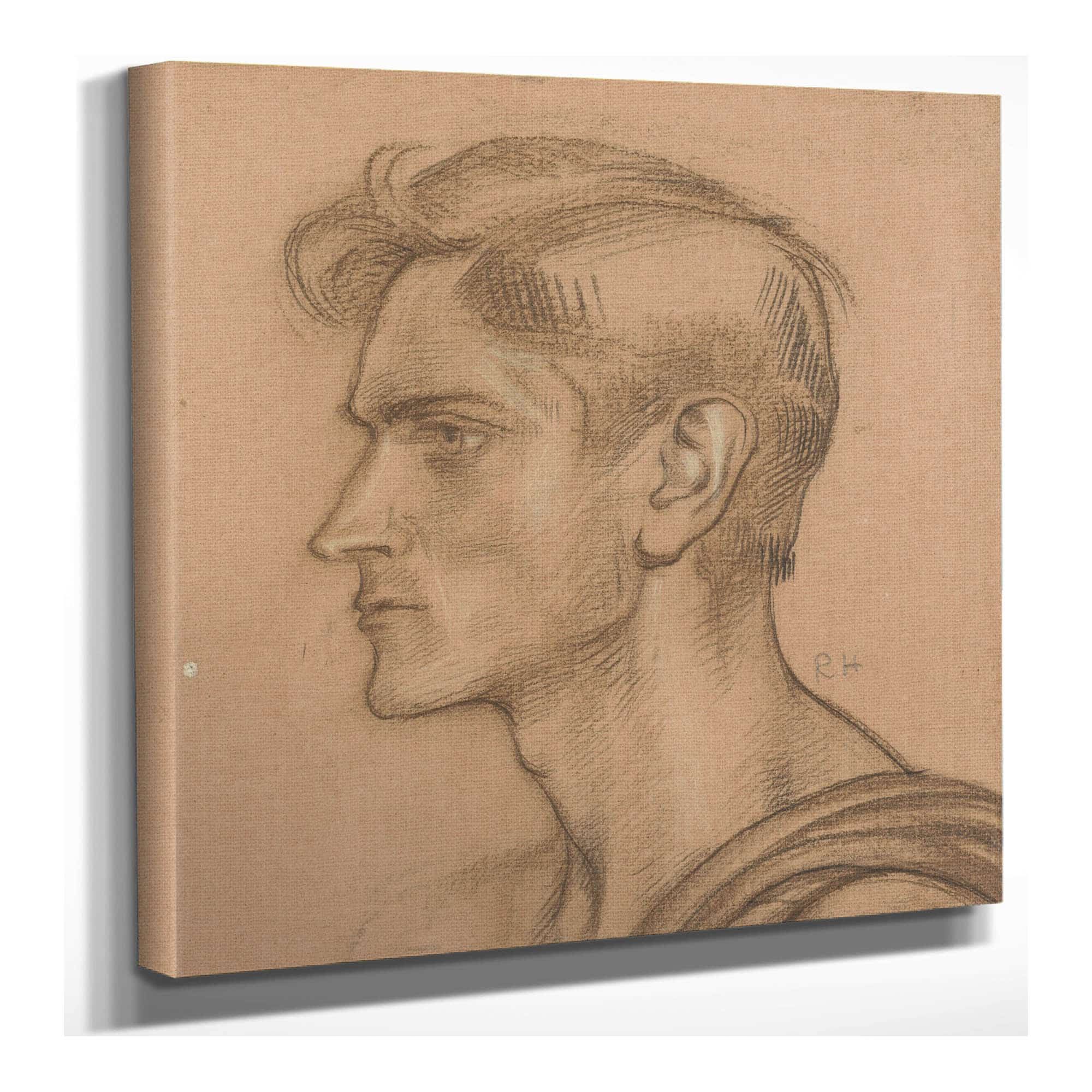 Mannenkop Van Opzij  by Richard Nicolaus Roland Holst