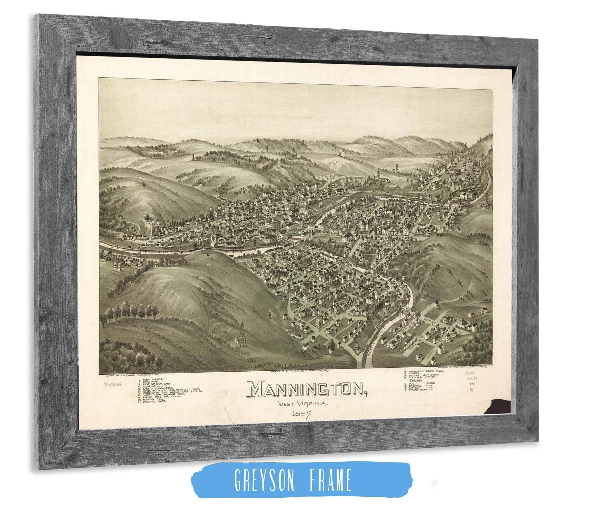 Mannington West Virginia 1897 State of West Virginia