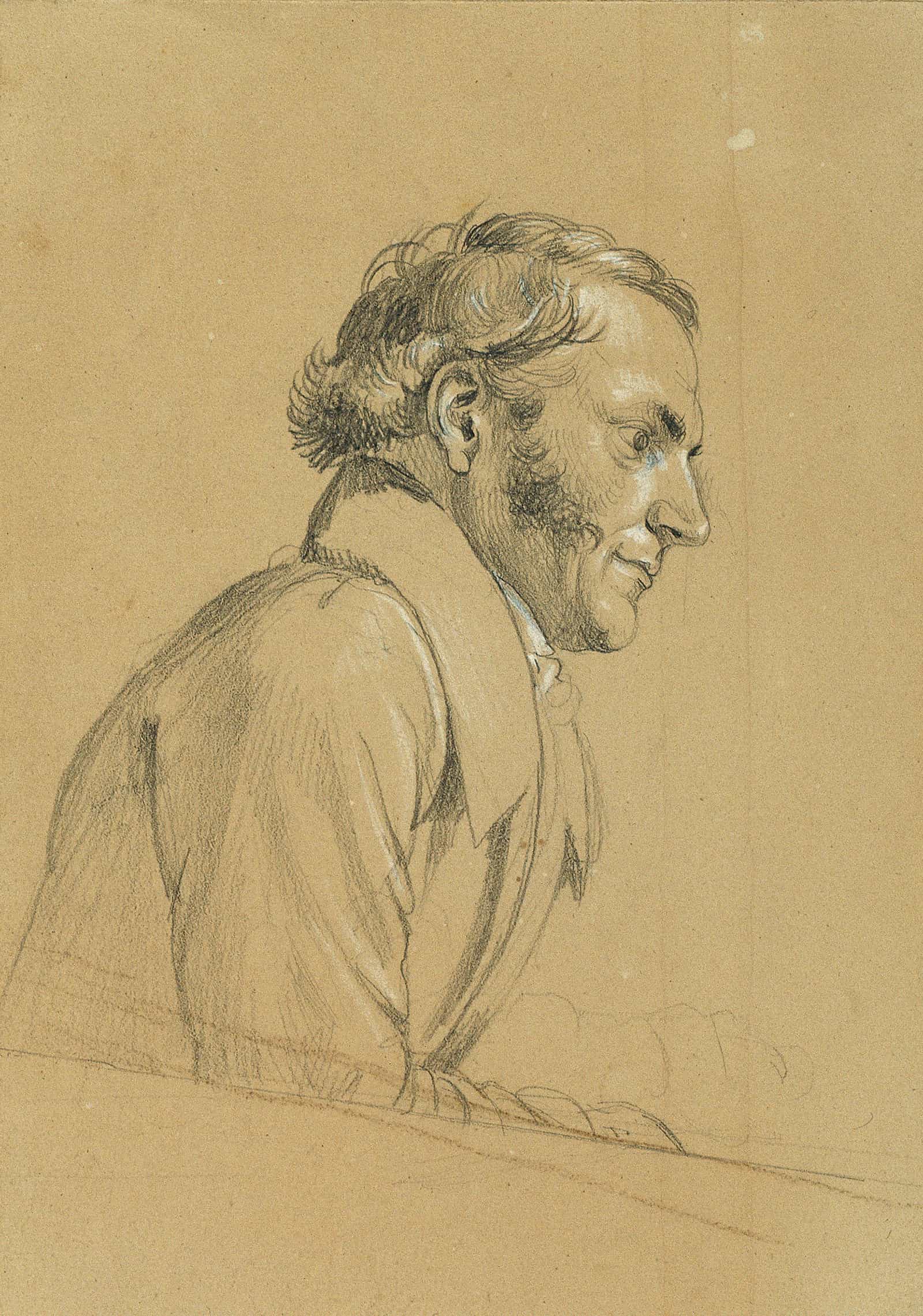 Mannliche Studie Zu Ruckkehr Des Kaisers Franz Aus Pressburg Before by Johann Peter Krafft