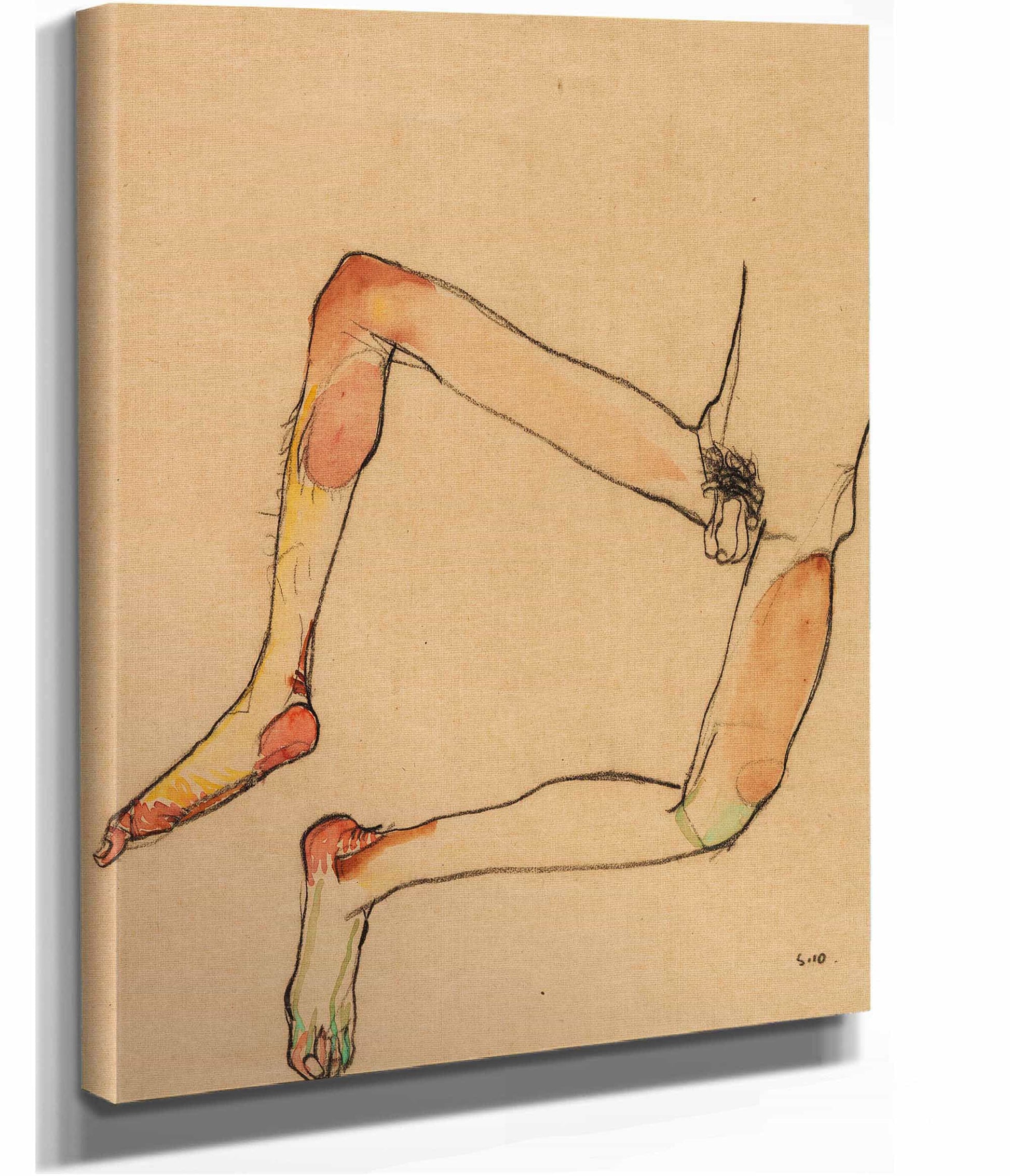 Mannlicher Unterleibstorso by Egon Schiele