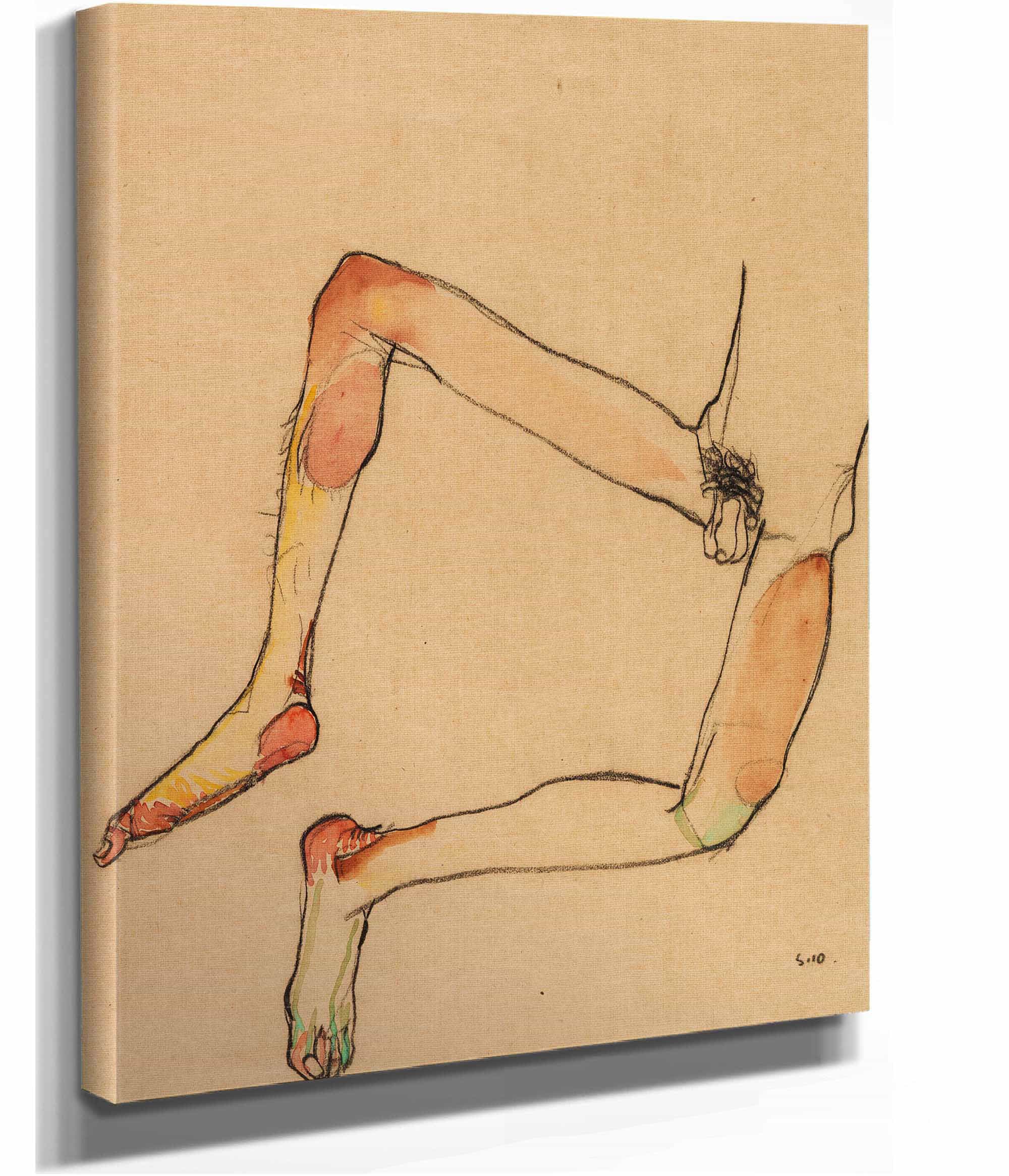 Mannlicher Unterleibstorso by Egon Schiele