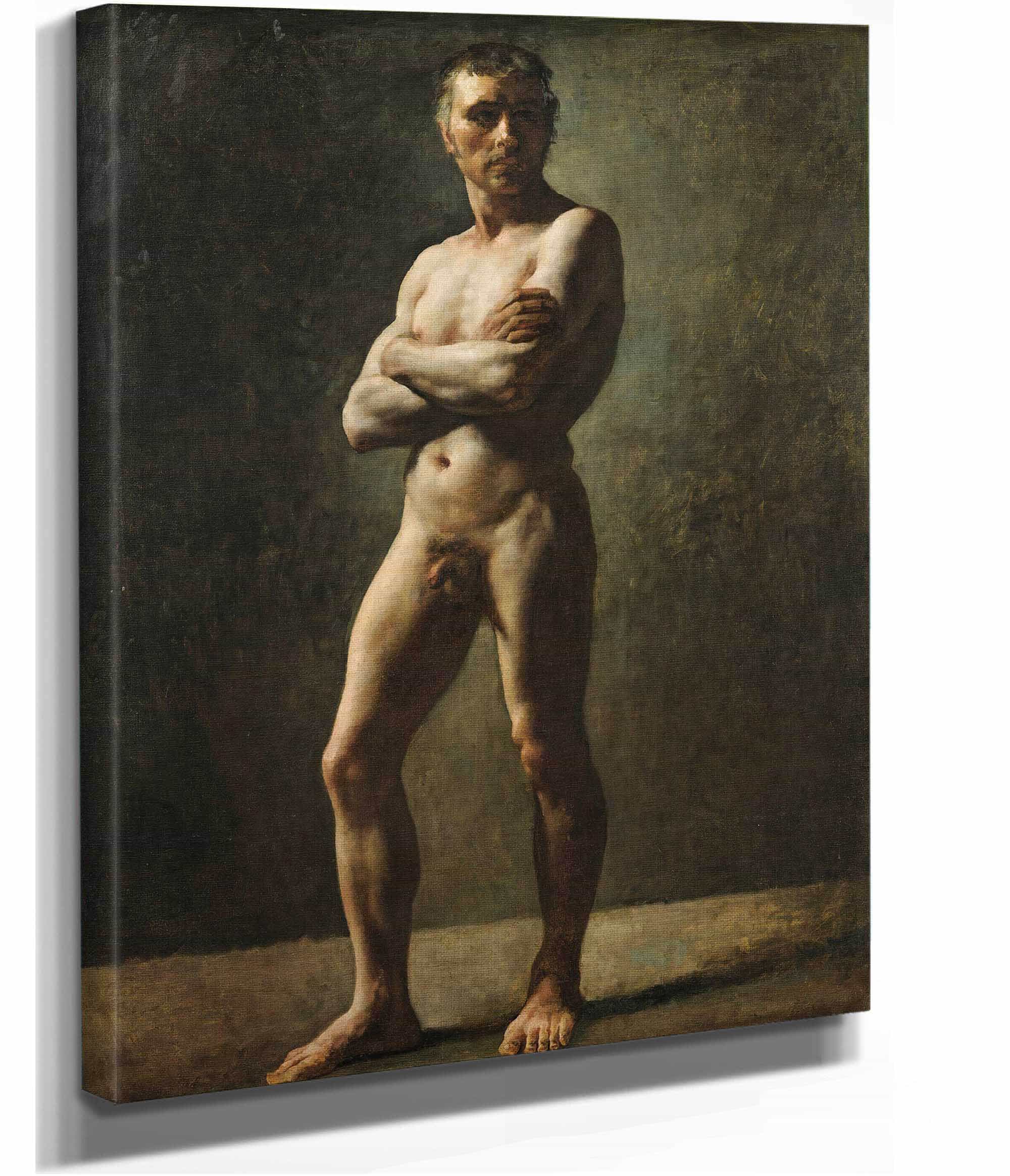 Mans Academy Crossed Arms by Theodore Gericault