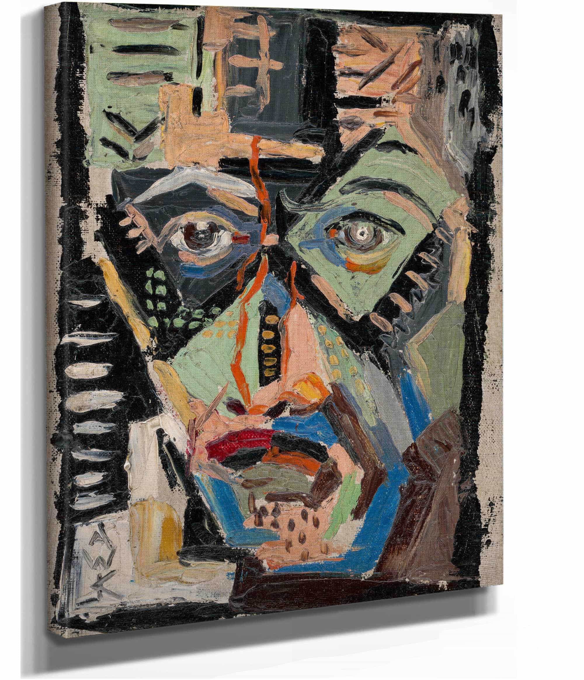 Mans Face   by Arnold Peter Weisz Kubincan