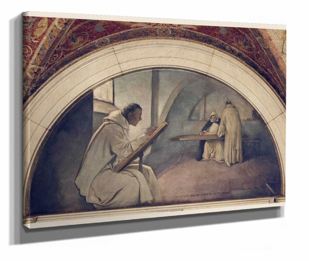 Manuscript Book Mural In Evolution Of The Book Series by John White Alexander