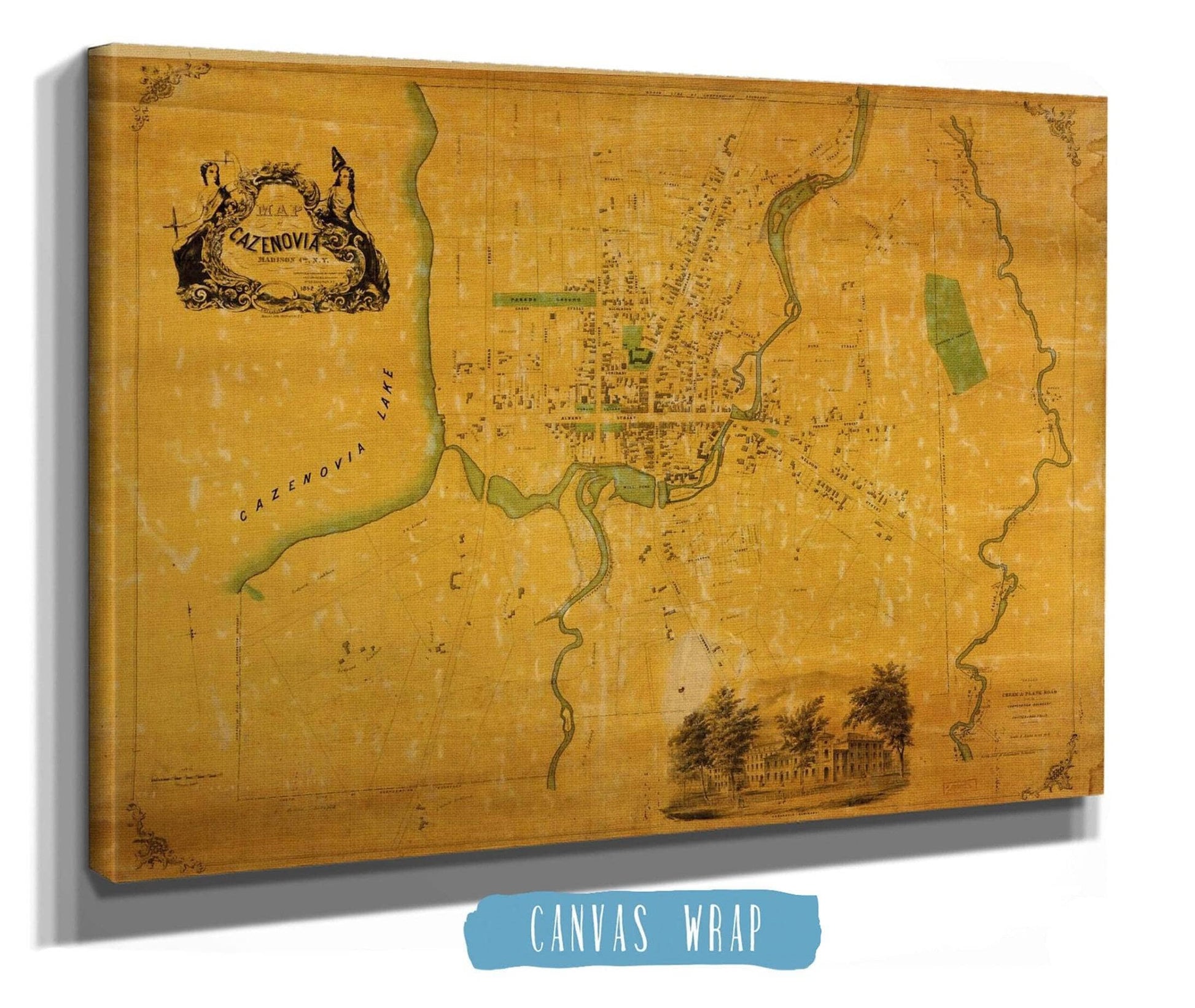 Map Of Cazenovia Madison Co Ny State of New York