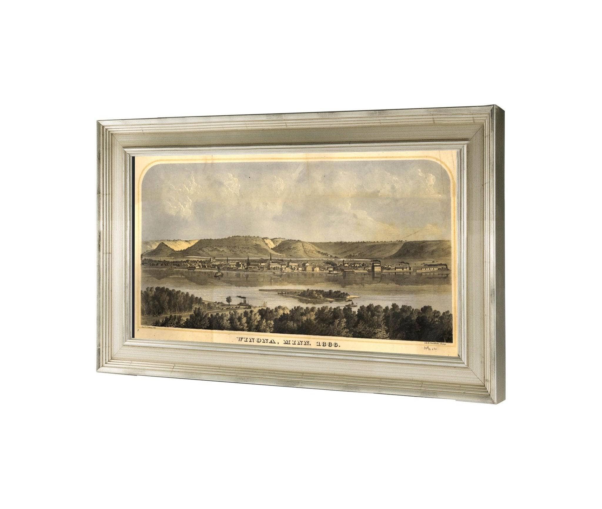 Map Of Winona County Minnesota 1867  State Of Minnesota