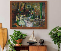 Marcelle Aron Dans La Salle A Manger Au Chateau Rouge by Edouard Vuillard