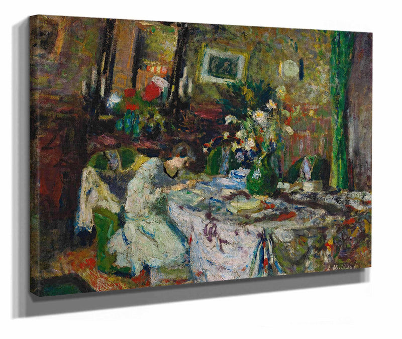 Marcelle Aron Dans La Salle A Manger Au Chateau Rouge by Edouard Vuillard