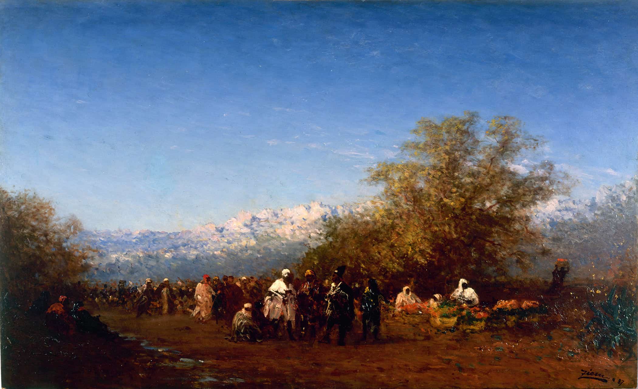 Marche A Fez by Felix Ziem