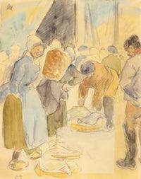 Marche Aux Poissons Dieppe by Camille Pissarro