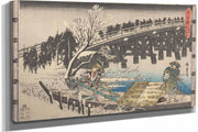 Marching Over Bridge by Ando Hiroshige
