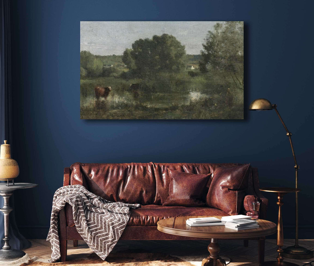 Marcoussis La Mare Aux Vaches by Jean Baptiste Camille Corot