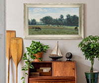 Marcoussis Les Vaches Au Paturage by Jean Baptiste Camille Corot