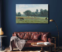 Marcoussis Les Vaches Au Paturage by Jean Baptiste Camille Corot