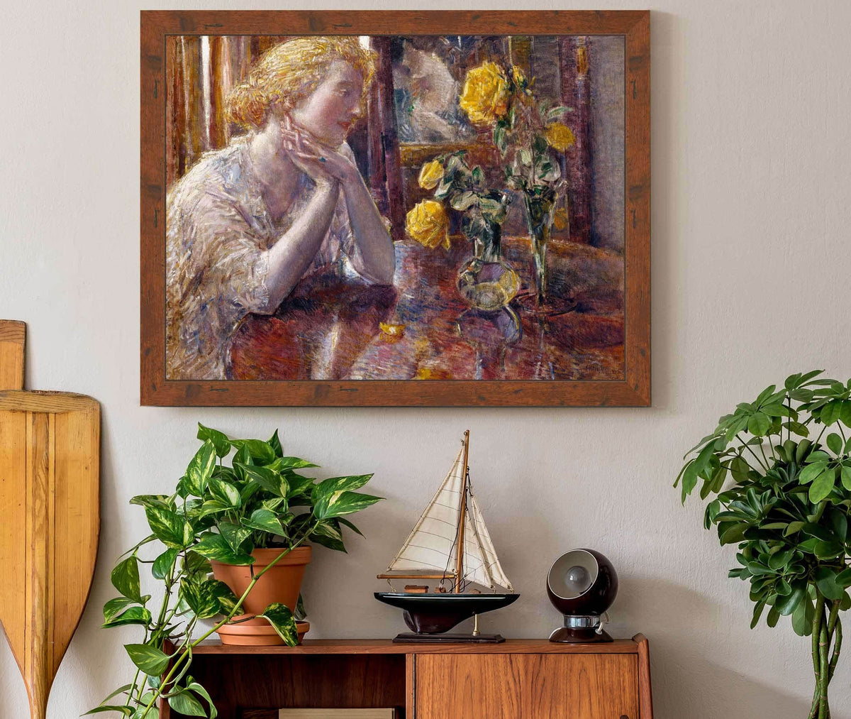 Marechal Niel Roses by Childe Hassam