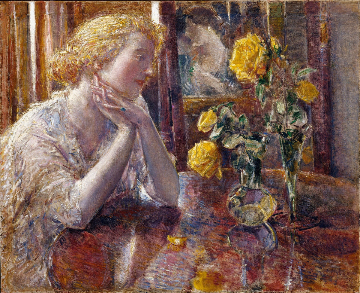 Marechal Niel Roses by Childe Hassam