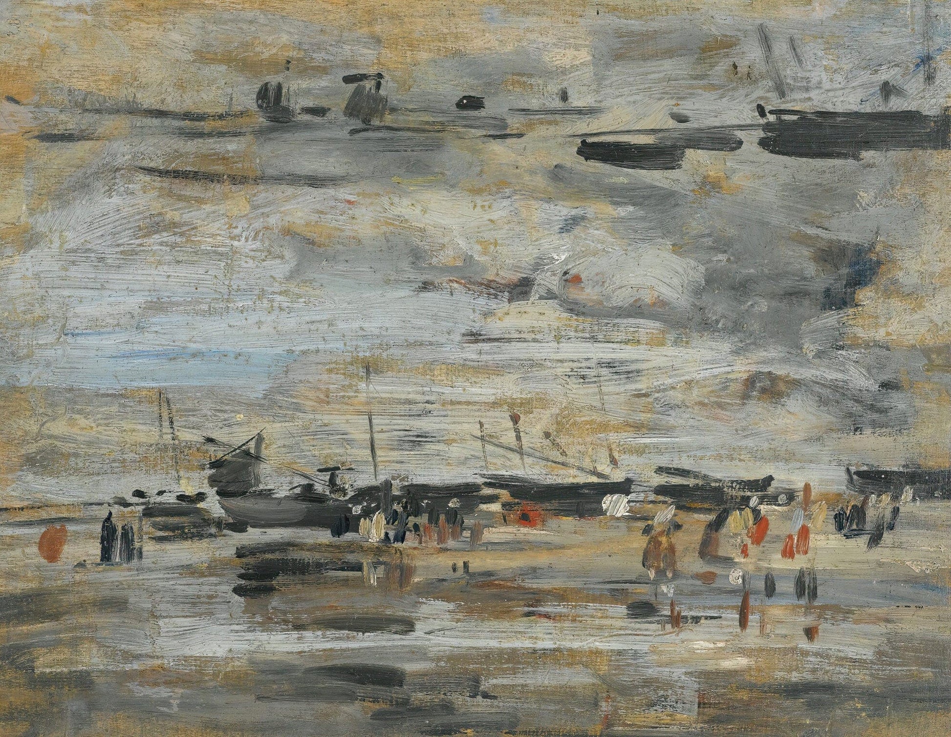 Maree Basse Etude by Eugene Boudin