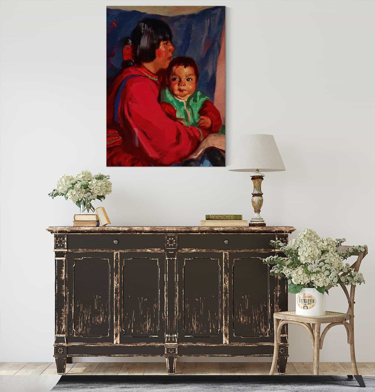 Maria And Baby by Robert Henri