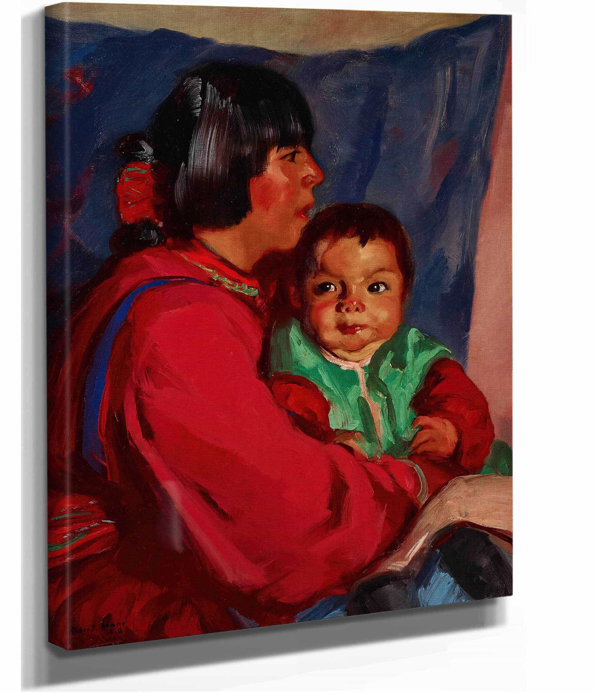 Maria And Baby by Robert Henri