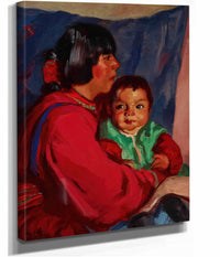 Maria And Baby by Robert Henri