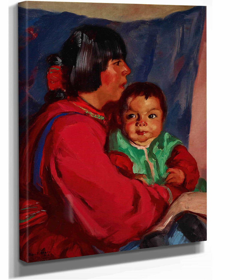 Maria And Baby by Robert Henri