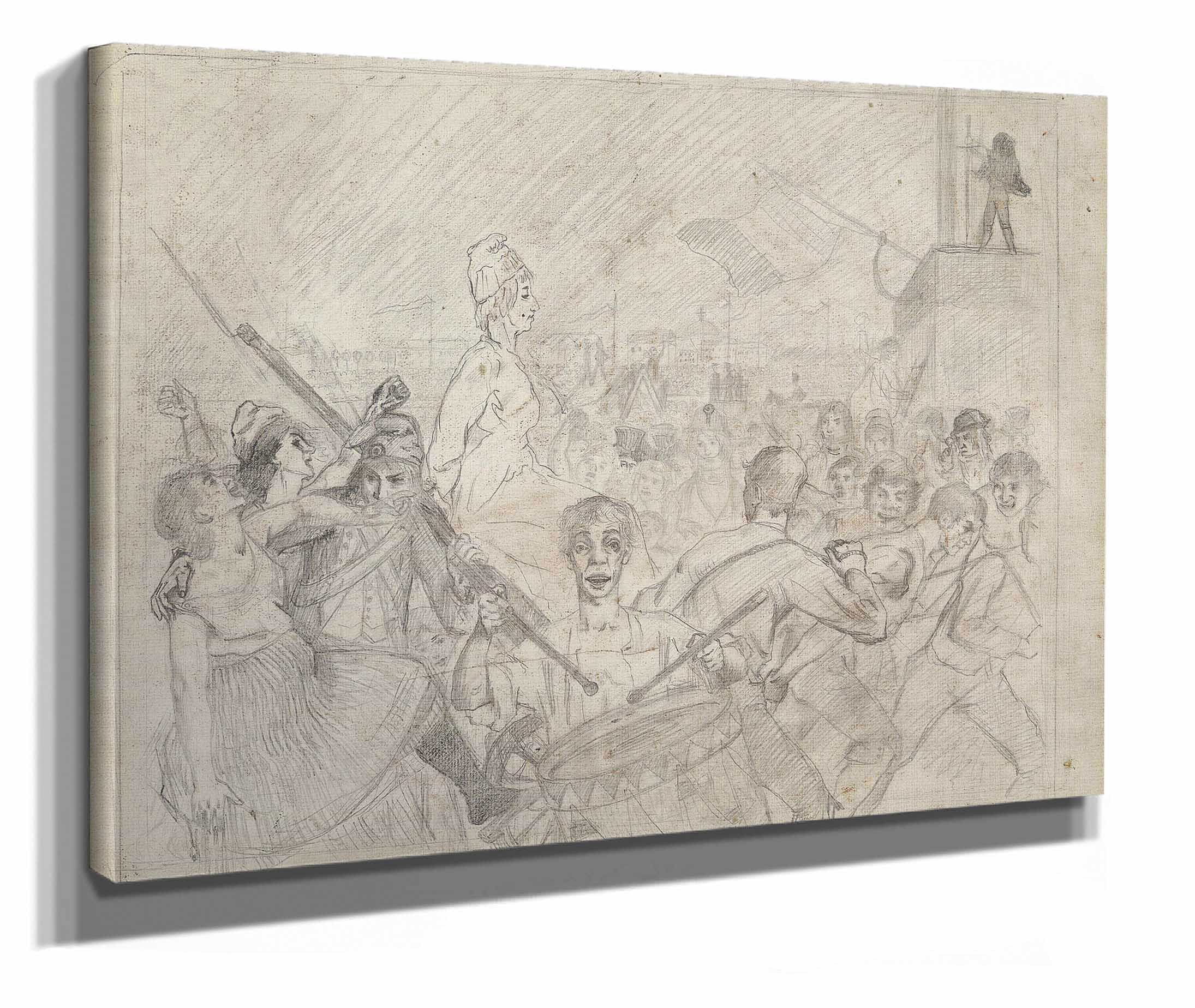 Marie Antoinette Vorzeichnung by Lovis Corinth