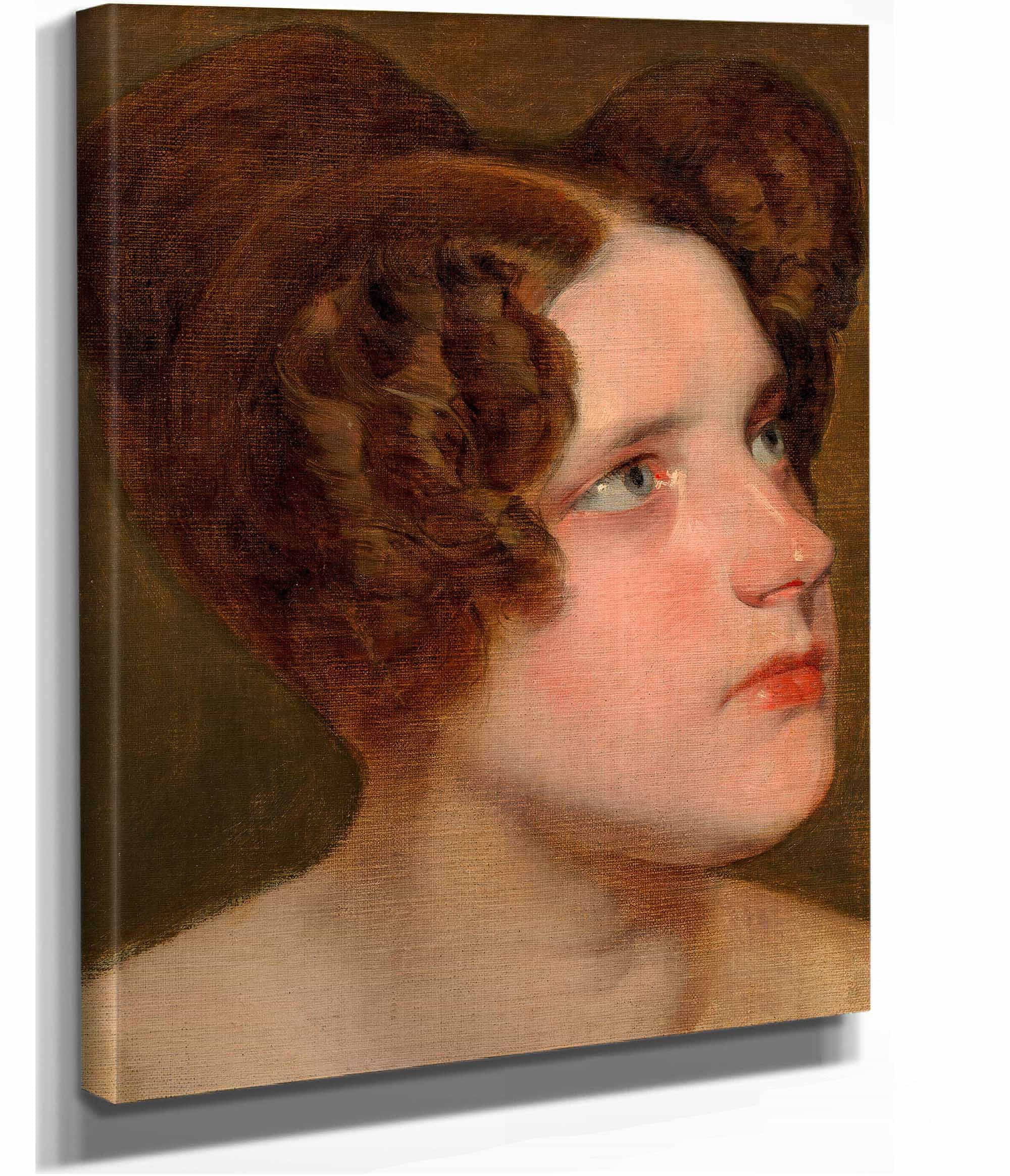 Marie Baumann Verh Loewe by Friedrich Von Amerling