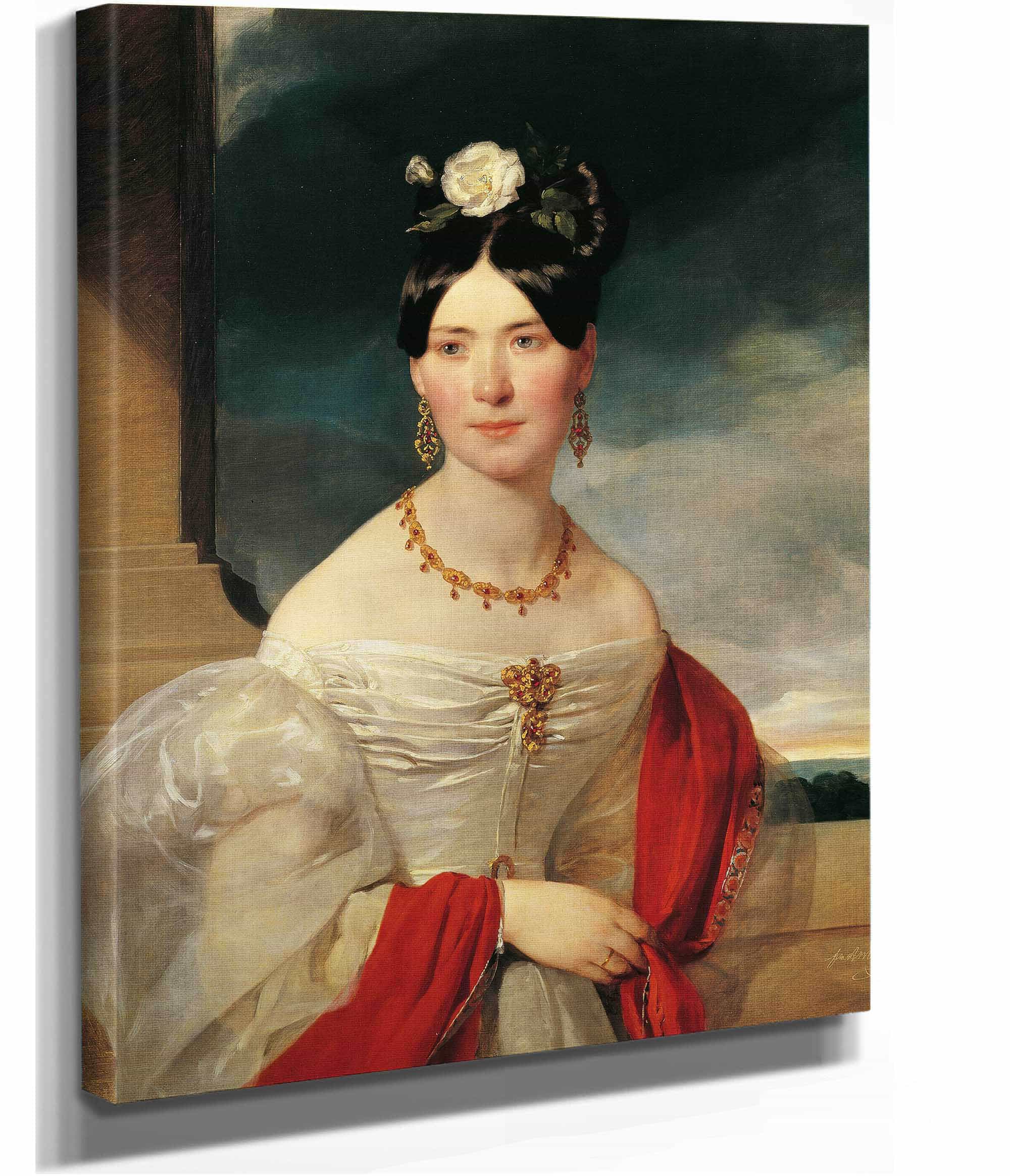 Marie Freiin Vesque Of Puettlingen by Friedrich Von Amerling