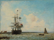 Marine Le Grand Canal De Dordrecht by Johan Barthold Jongkind