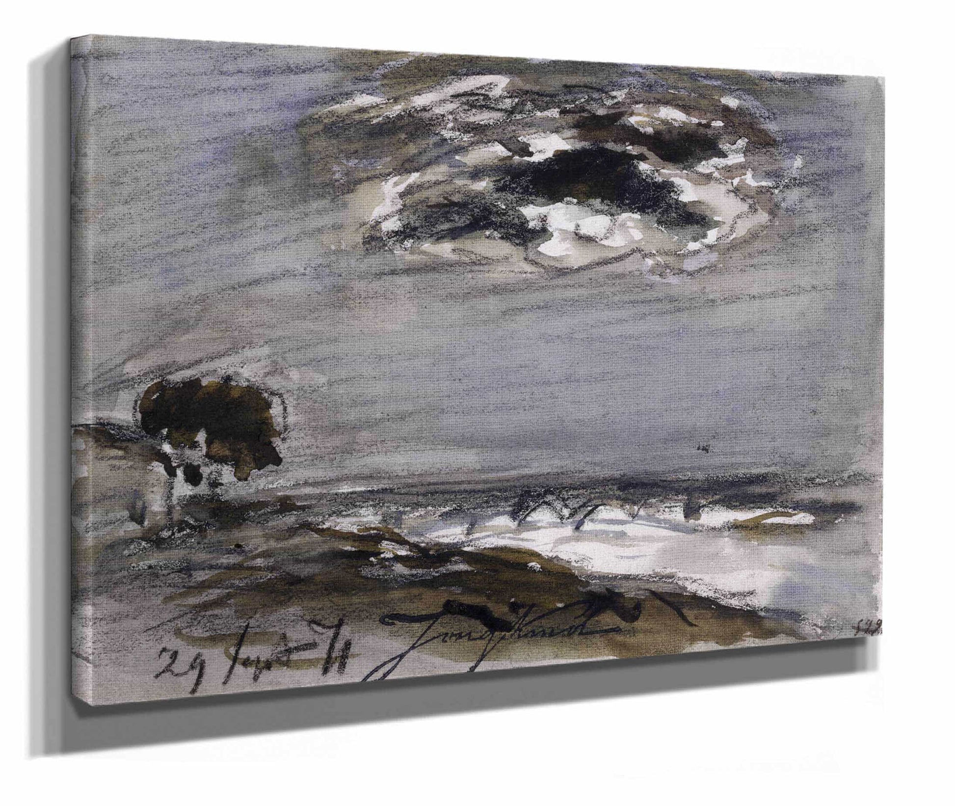 Marine Par Gros Temps by Johan Barthold Jongkind