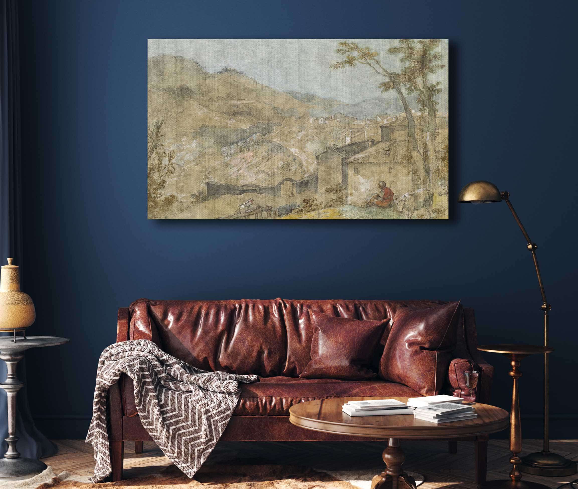 Marino And The Alban Hills by Charles Joseph Natoire
