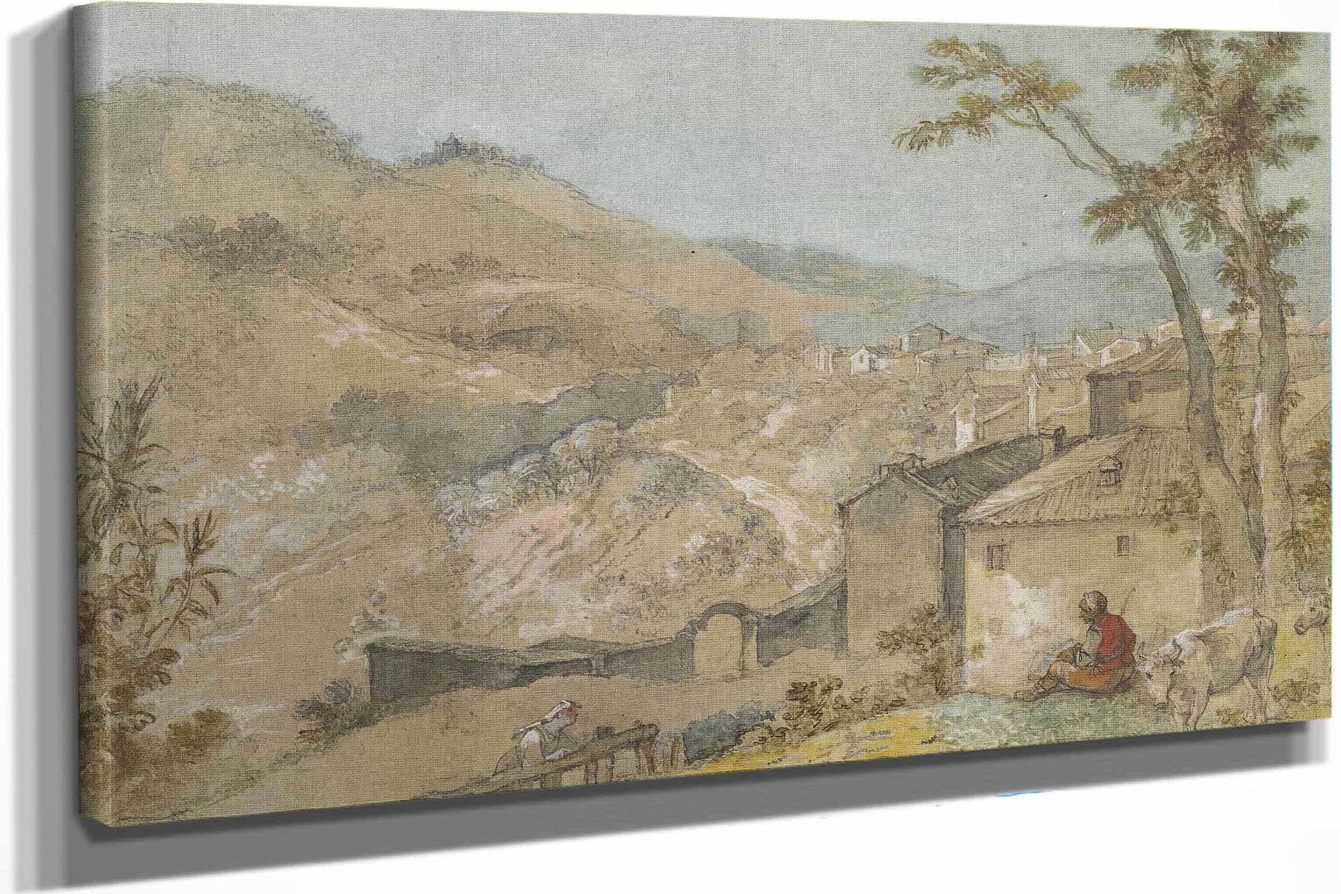Marino And The Alban Hills by Charles Joseph Natoire