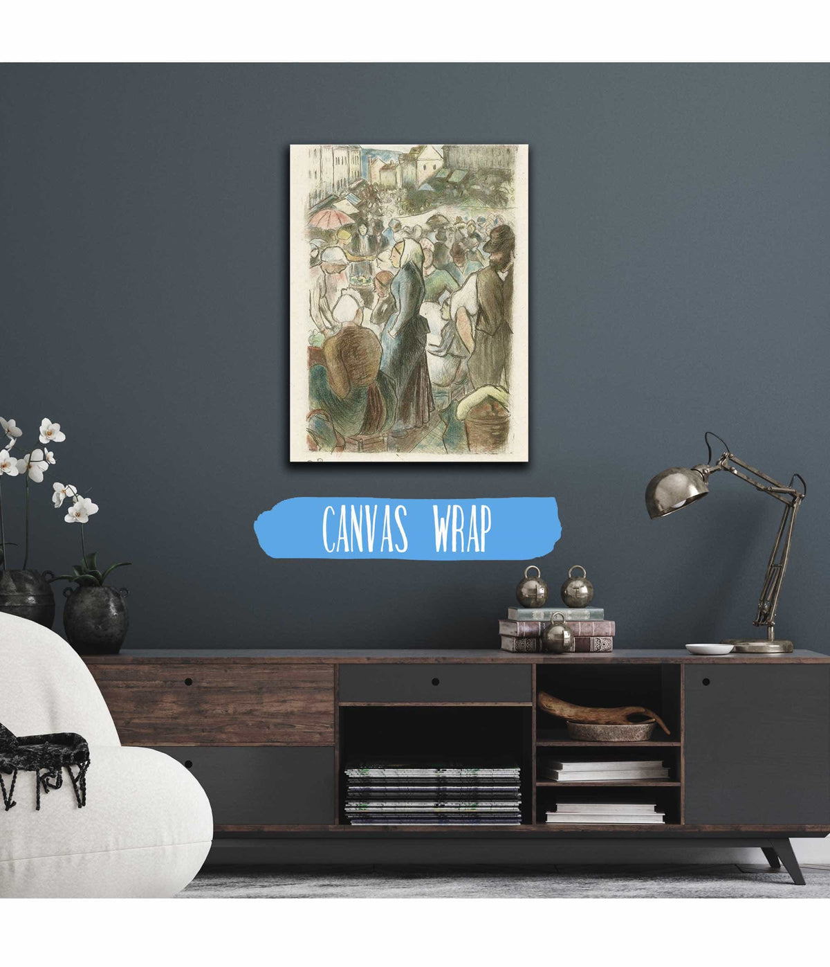 Markt In Gisors by Camille Pissarro