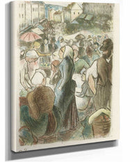 Markt In Gisors by Camille Pissarro