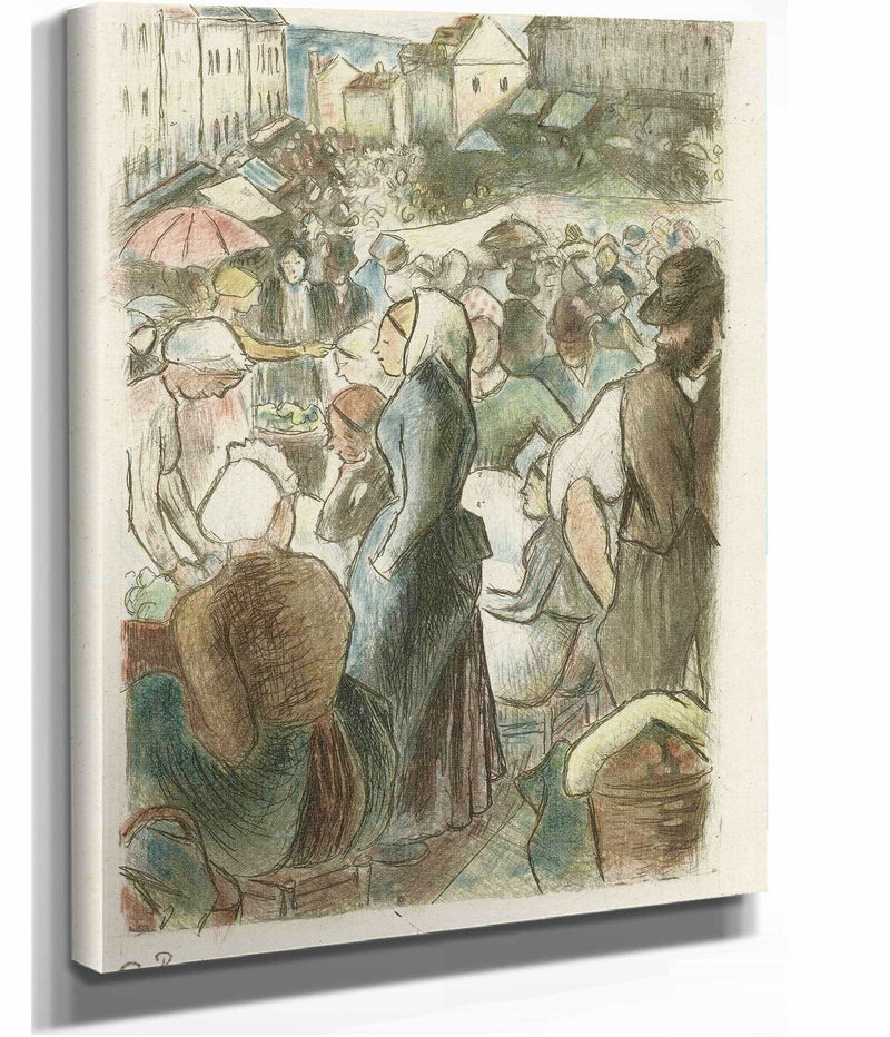 Markt In Gisors by Camille Pissarro