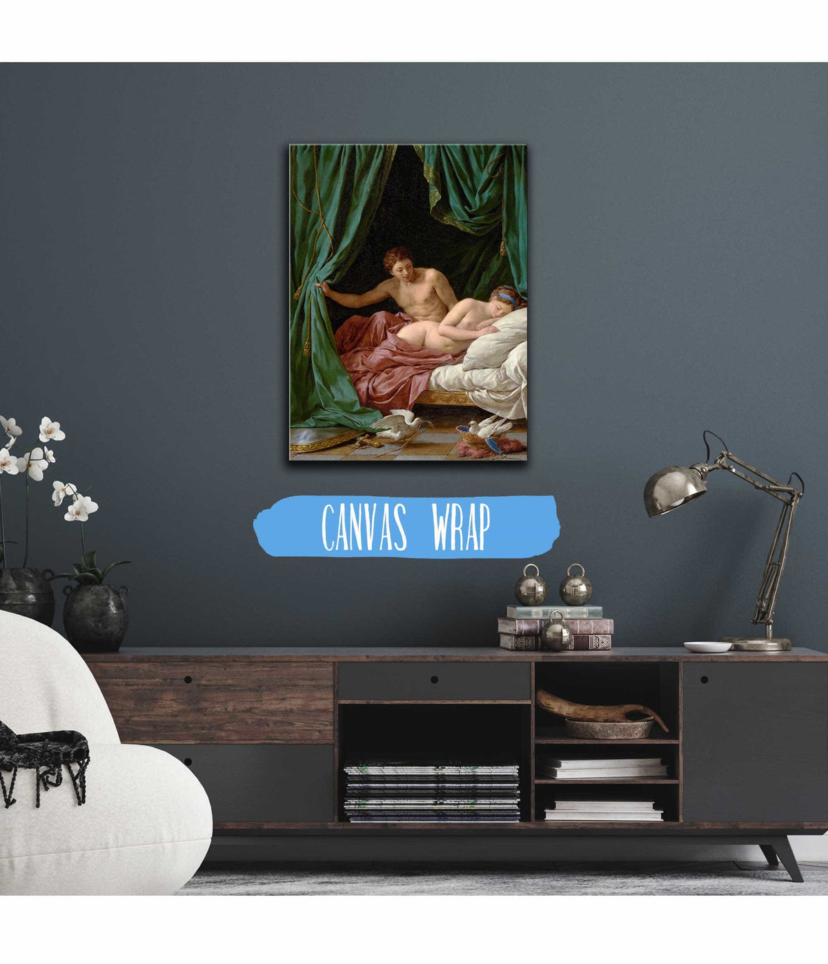 Mars And Venus Allegory Of Peace by Louis Jean Francois Lagrenee