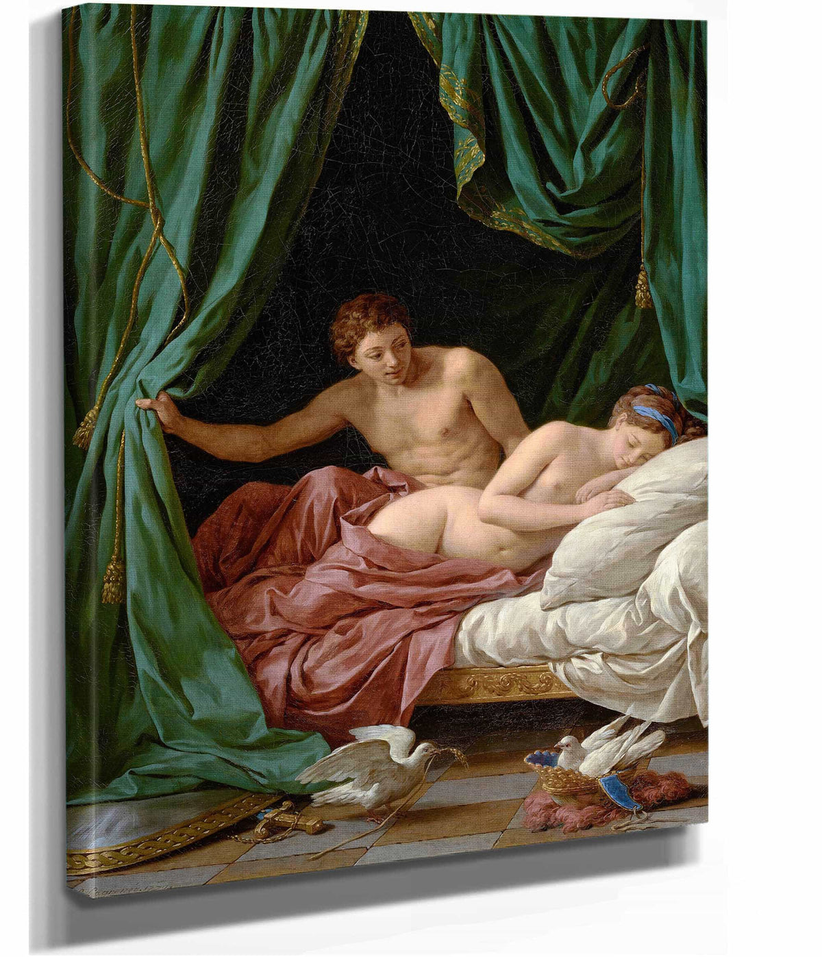 Mars And Venus Allegory Of Peace by Louis Jean Francois Lagrenee