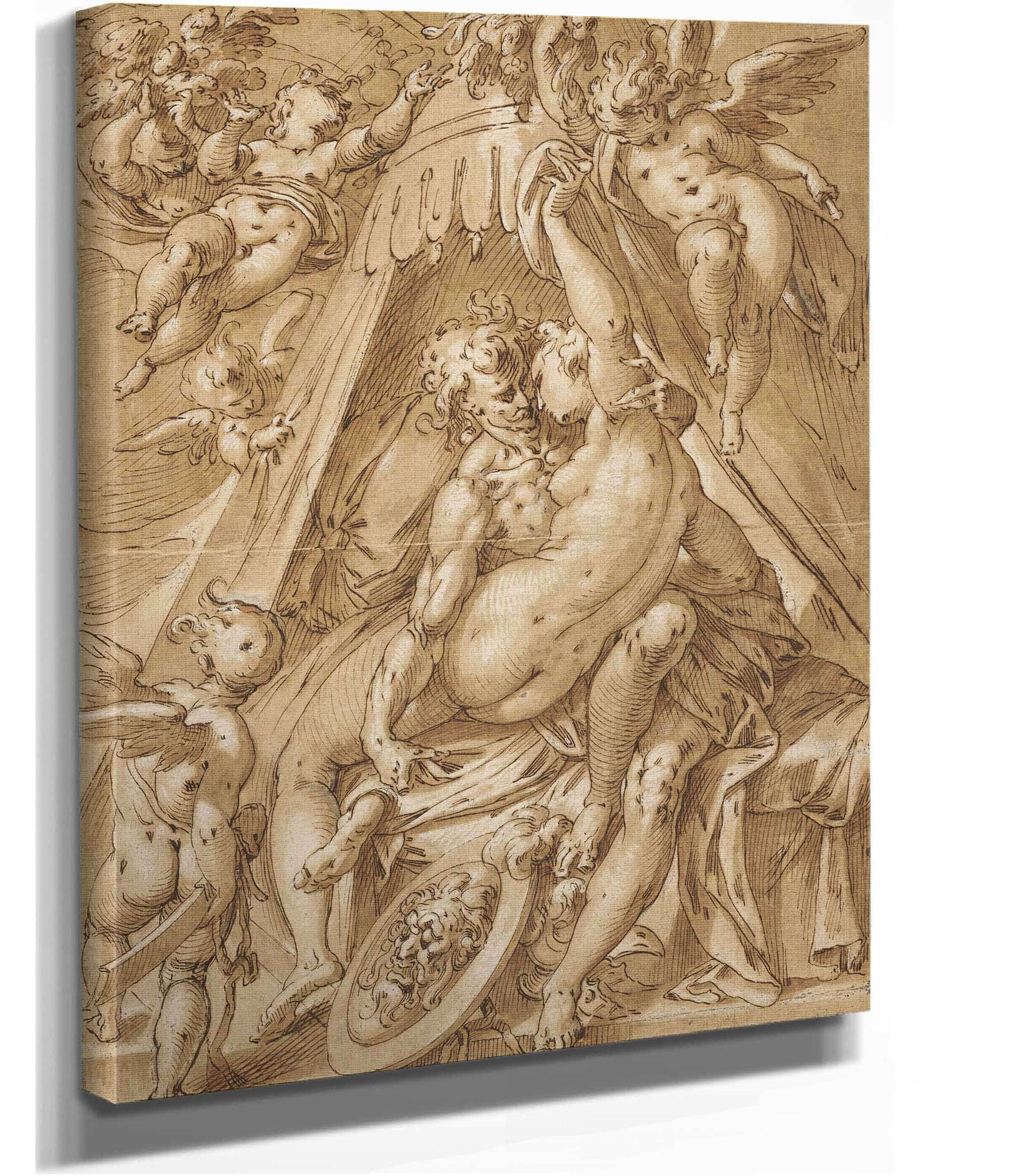 Mars And Venus by Abraham Bloemaert