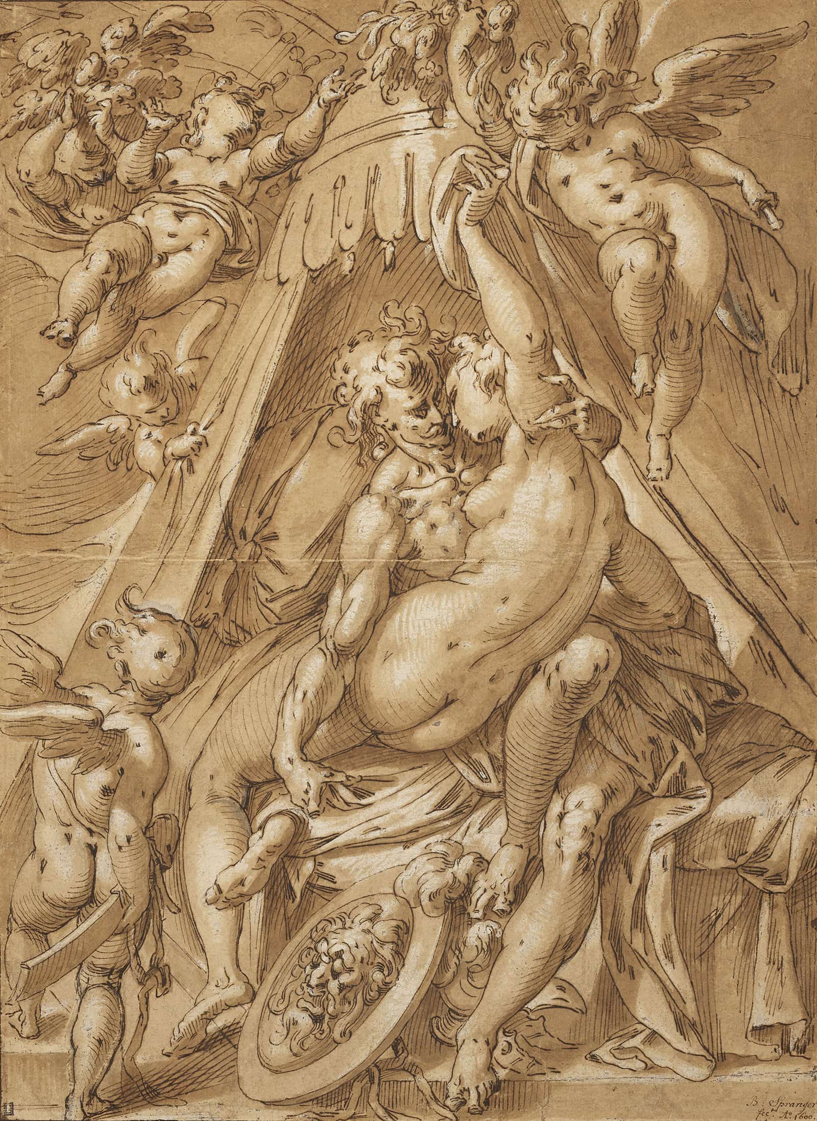 Mars And Venus by Abraham Bloemaert