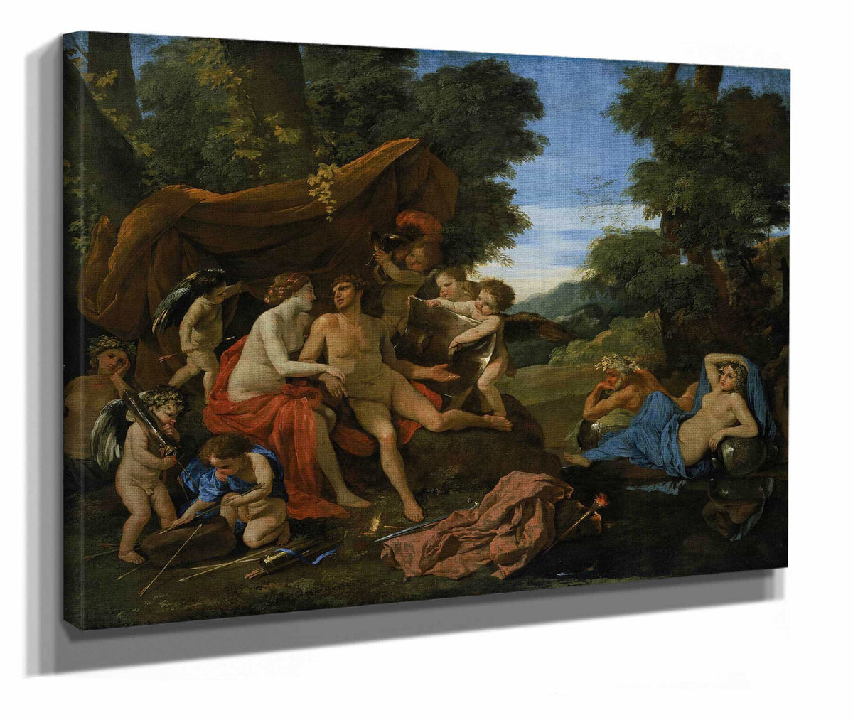 Mars And Venus by Nicolas Poussin