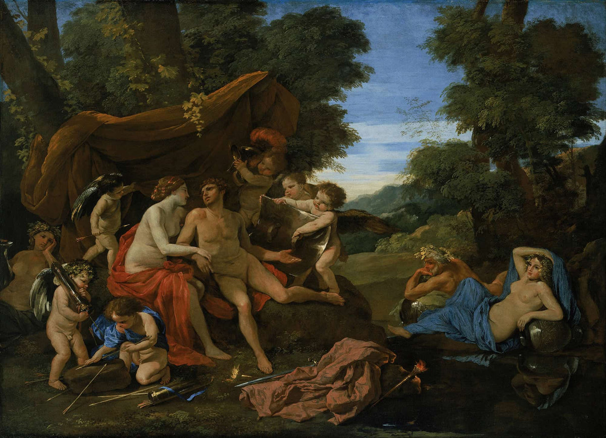 Mars And Venus by Nicolas Poussin