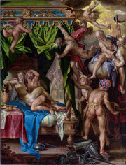 Mars And Venus Surprised By Vulcan by Joachim Wtewael